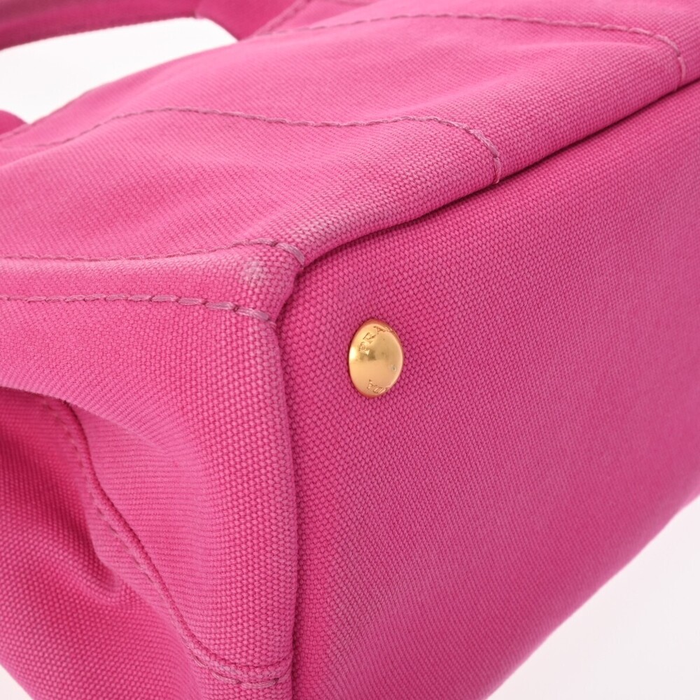 Prada Canapa Pink Canvas Handbag - Picture 9 of 9